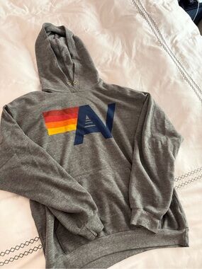 Heather gray aviator nation hoodie